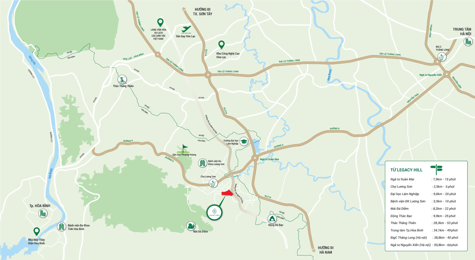 bản đồ liên kết vùng